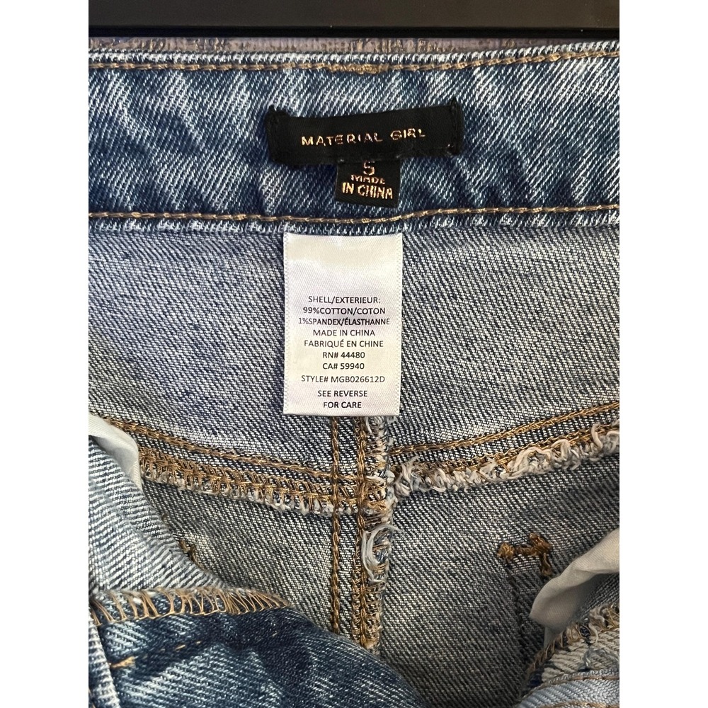 Material Girl Daisy Women's Shorts DIY Upcycled OOAK Sz. 5 Boho Fesival - Picture 10 of 10